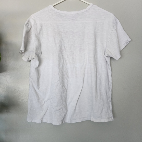 3 for $25 Lucky Brand White Red ladies t-shirt size medium - Picture 4 of 5